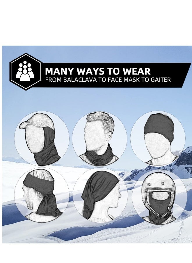 Cold Weather Balaclava Ski Mask for Men Windproof Thermal Winter Scarf Mask Women Neck Warmer Hood for Cycling - Image 4