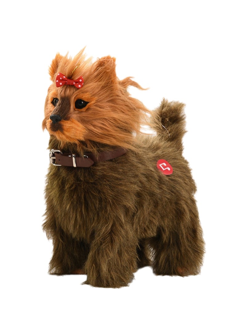 Shih Tzu Electronic Dog Plush Toy Machine Simulates Barking, Can Walk And Wag Its Tail, Plush Interactive Toy Suitable For Children And Babies - Image 1