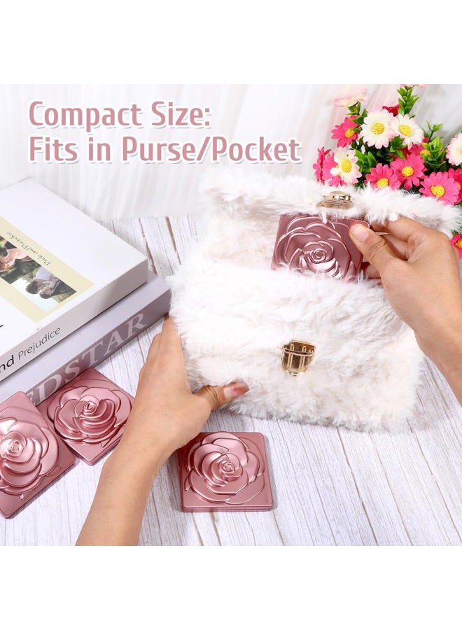 SXoonKing 30 Sets Rose Compact Mirrors Bulk, Quinceanera Gifts Souvenir Rose Gold Party Favors - Small Compact Mirror Bulk with Thank You Tags and Organza Bag for Quinceanera Wedding Favors for Guests - Image 5