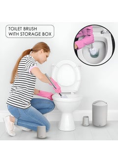 iBELL iBELL 6-Piece Plastic Bathroom Accessories Set – Includes Toothbrush Holder, Toothbrush Cup, Soap Dispenser, Soap Dish, Toilet Brush Holder  - Image 3