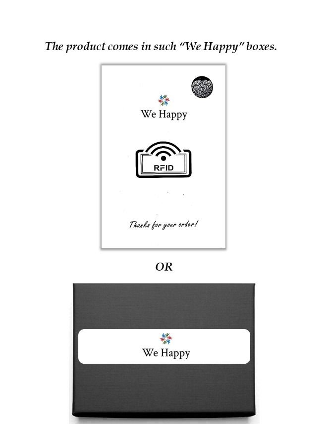 We Happy RFID Protection Leather Cover Ultra-Thin Aluminum Case Premium Credit Card Holder Automatic Pop UP Wallet - Image 4