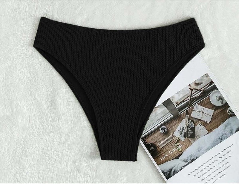 Angelsin Special Twill High Waist Bikini Bottom - Image 4