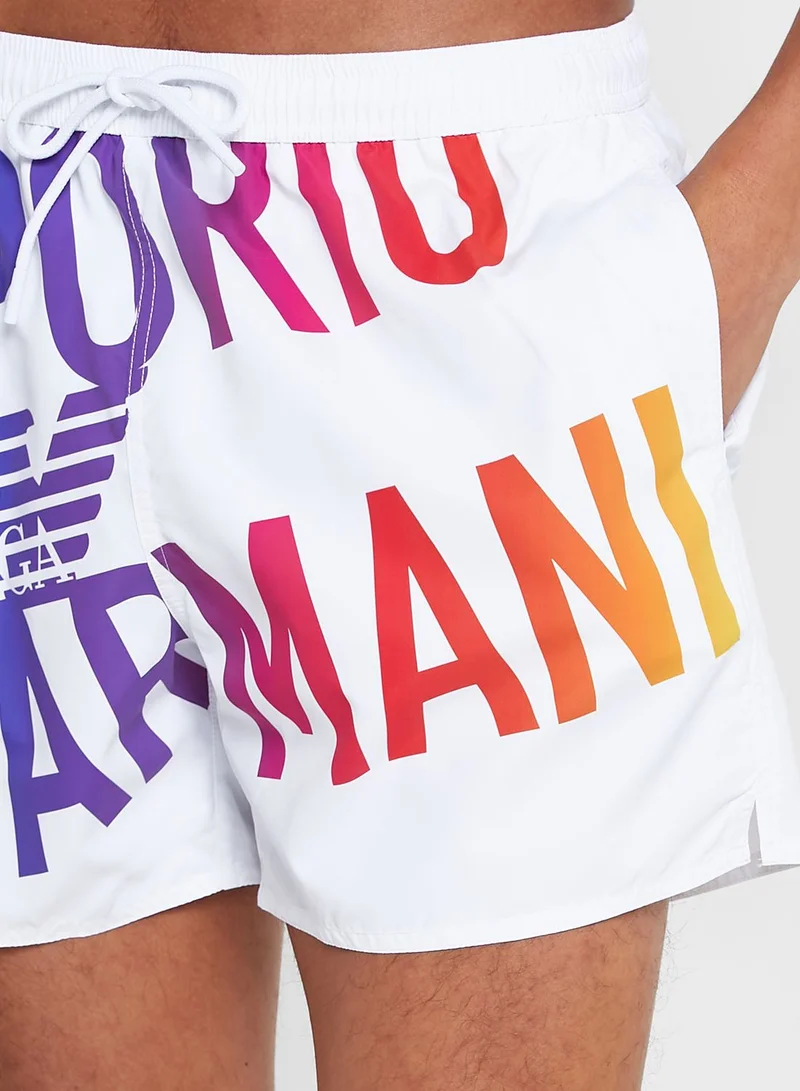 EMPORIO ARMANI Logo Swim Shorts