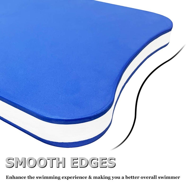 Roveinsia Kickboards Swimming, Swim Training Aid Kick Board for Adults and Kids, U Design Pool Floats with Integrated Hole Handle, EVA Foam, Blue - Image 4