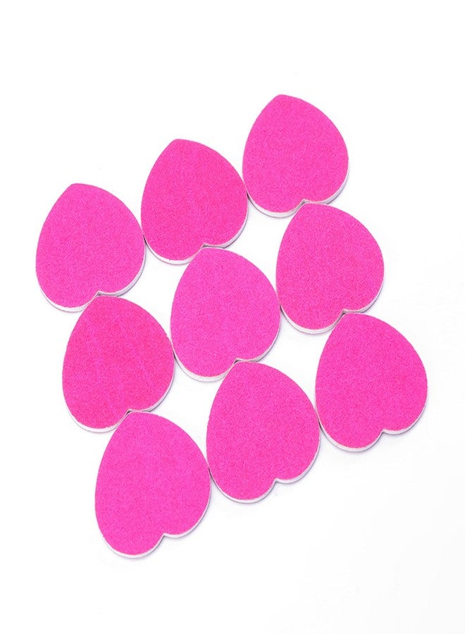 Hilsayum 50PCS Creative Heart Shaped Nail File Block Double Sided Manicure Strips Pink Color Nail Buffering Files for Polishing - Image 2