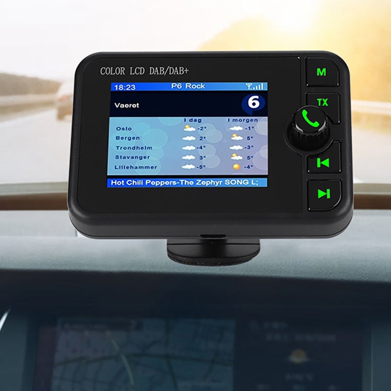 2.4 بوصة شاشة LCD ملونة راديو DAB لسيارة تردد 170-240 ميجاهرتز DAB/87.5-108 ميجاهرتز FM راديو DAB رقمي لسيارة - Image 3