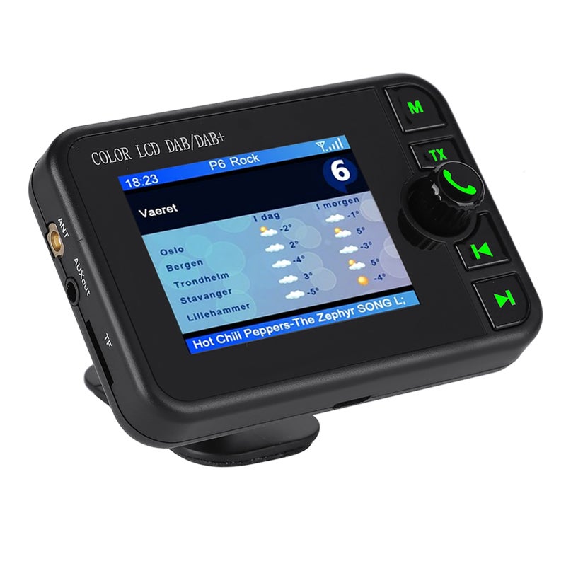 2.4 بوصة شاشة LCD ملونة راديو DAB لسيارة تردد 170-240 ميجاهرتز DAB/87.5-108 ميجاهرتز FM راديو DAB رقمي لسيارة - Image 5