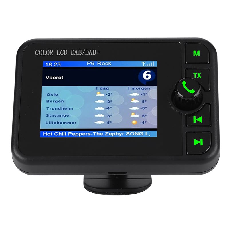 2.4 بوصة شاشة LCD ملونة راديو DAB لسيارة تردد 170-240 ميجاهرتز DAB/87.5-108 ميجاهرتز FM راديو DAB رقمي لسيارة - Image 1