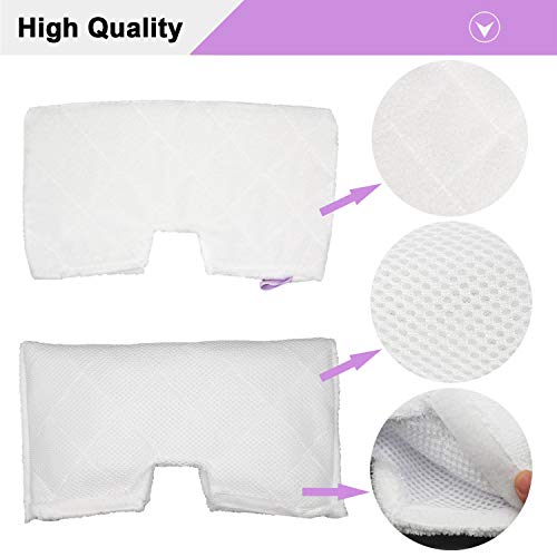 Extolife 10 Pack Washable Steam Mop Pads Replacement for Shark Steam Pocket Mops S3501 S3601 S3550 S3801 S3901 S3601D S3801CO S3901D S3455K S2902 SE450 - Image 2