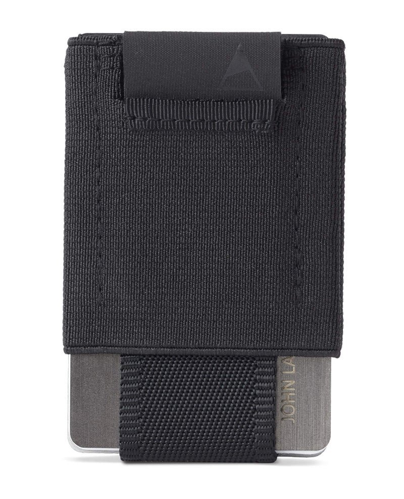 NOMATIC Minimalistic Wallet for Men and Women - Slim Wallet Fits In Front Pocket - Holds 4-15 Cards - Hidden Cash Holder and Key Holder Pocket (Black) - Image 1