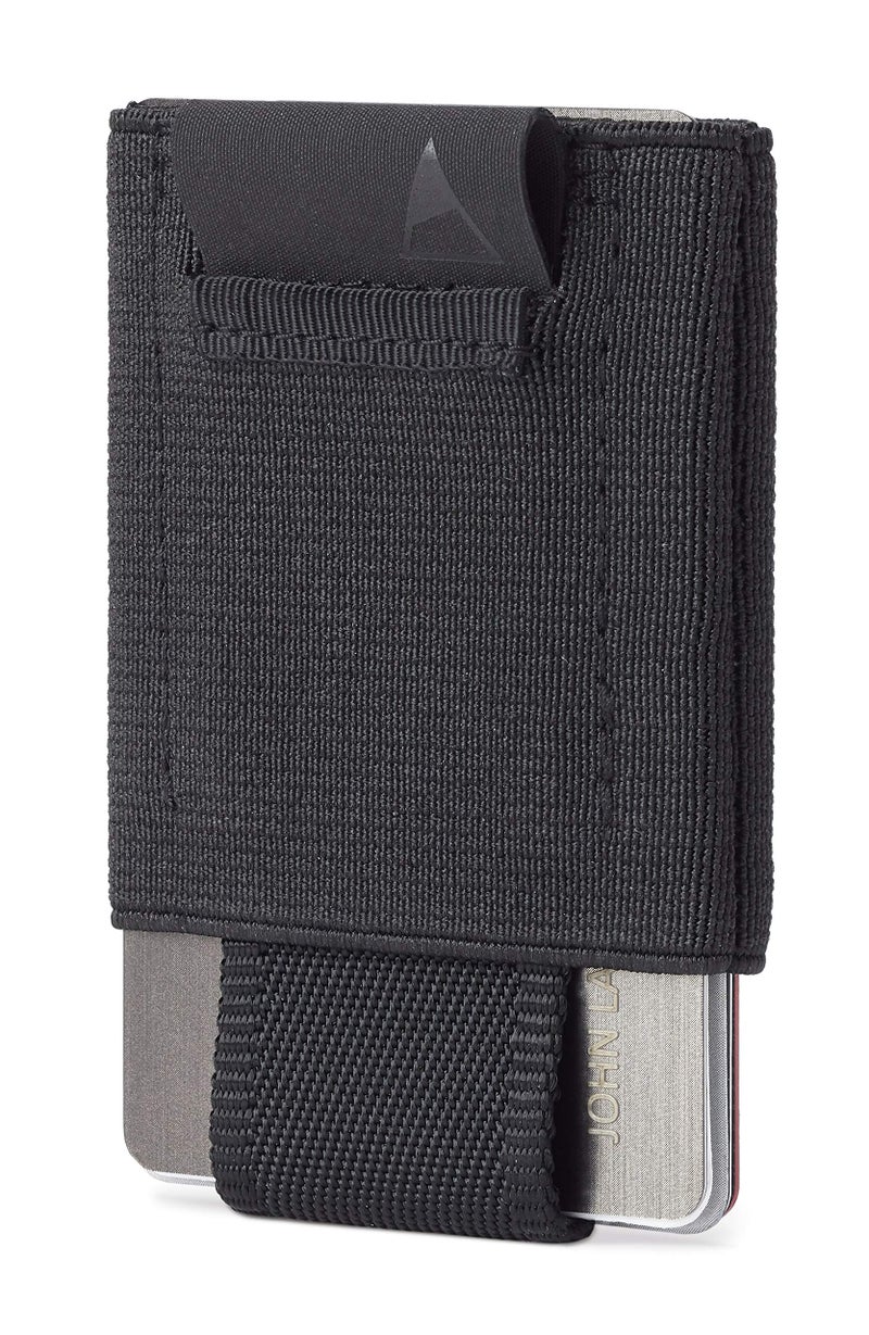 NOMATIC Minimalistic Wallet for Men and Women - Slim Wallet Fits In Front Pocket - Holds 4-15 Cards - Hidden Cash Holder and Key Holder Pocket (Black) - Image 2