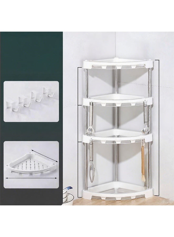 Reelyo 4 - Tier Corner Shelf  Countertop Organizer Corner Shelf Kitchen Counter Organizer Spice Rack Bathroom Vanity Trays Shelf Multipurpose Shelving Unit For Bathroom, Kitchen, Balcony & Living Room - Image 3