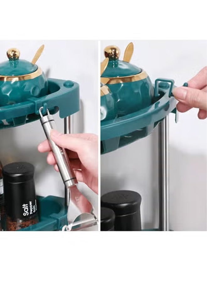 Reelyo 4 - Tier Corner Shelf  Countertop Organizer Corner Shelf Kitchen Counter Organizer Spice Rack Bathroom Vanity Trays Shelf Multipurpose Shelving Unit For Bathroom, Kitchen, Balcony & Living Room - Image 5