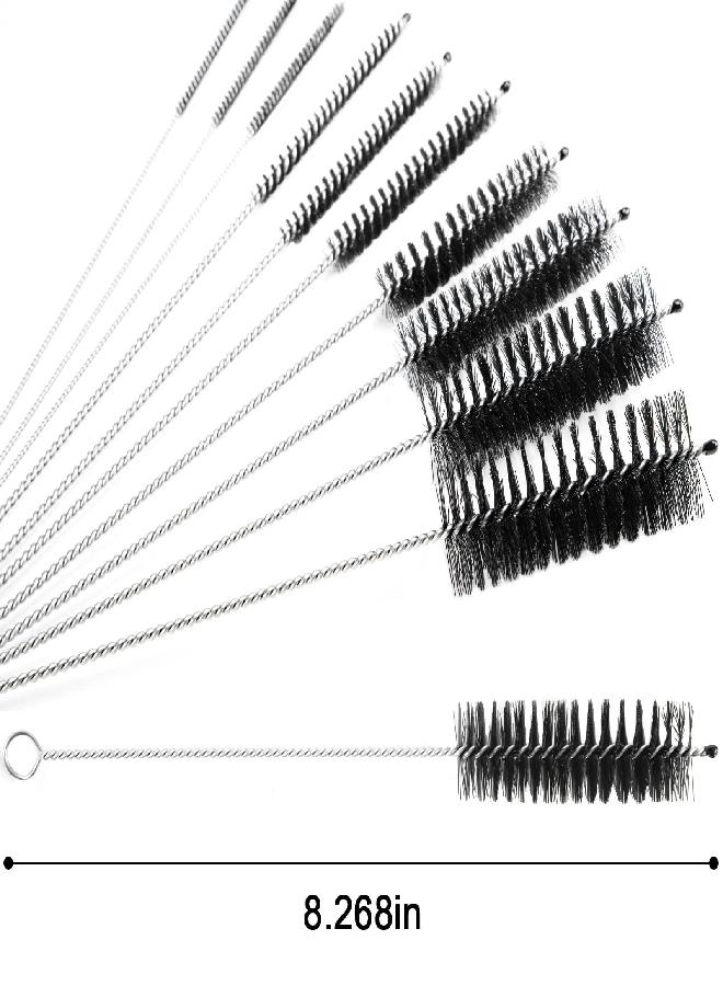 LoveInUSA LoveInUSA Straw Cleaner Brush, Nylon Tube Brush Set Small Bottle Brush Nylon Pipe Tube Cleaner 8 Inch, Set of 10pcs - Image 1