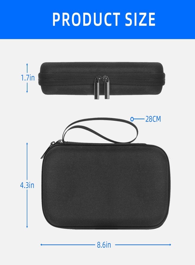 حقيبة حمل صلبة متوافقة مع آلات حاسبة تكساس إنسترومنتس TI-30Xa و TI-30XIIS و TI-30XS MultiView و TI-36X Pro و BA II Plus | حقيبة تخزين واقية للآلات الحاسبة العلمية/المالية (أسود) - Image 4