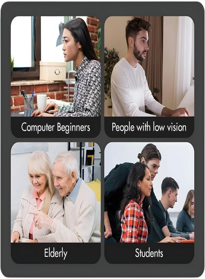 X9 Performance Large Print Wireless Keyboard and Mouse Combo - Easy to See Yellow Letters for Seniors and Low Vision Users - 2.4Ghz Wireless Mouse and Keyboard Combo for PC - Image 4