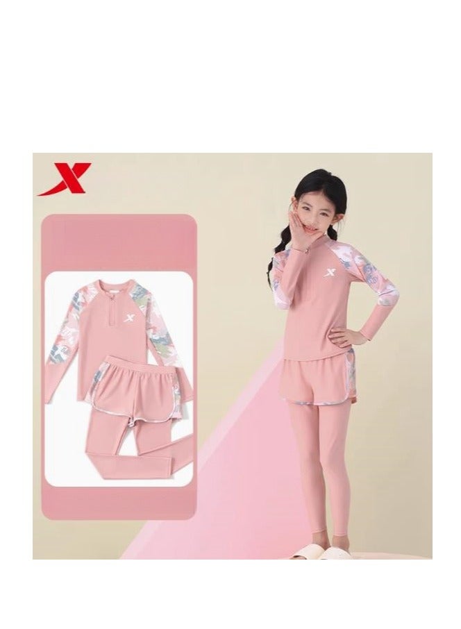 XTEP Children's Long Sleeved And Long Pants Training Swimsuit - Image 2