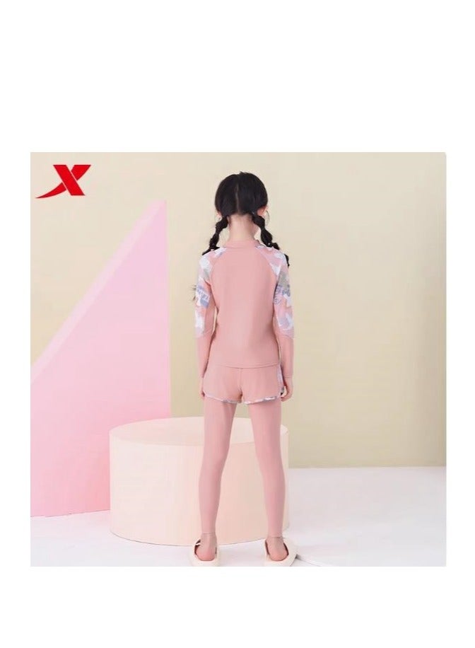 XTEP Children's Long Sleeved And Long Pants Training Swimsuit - Image 5