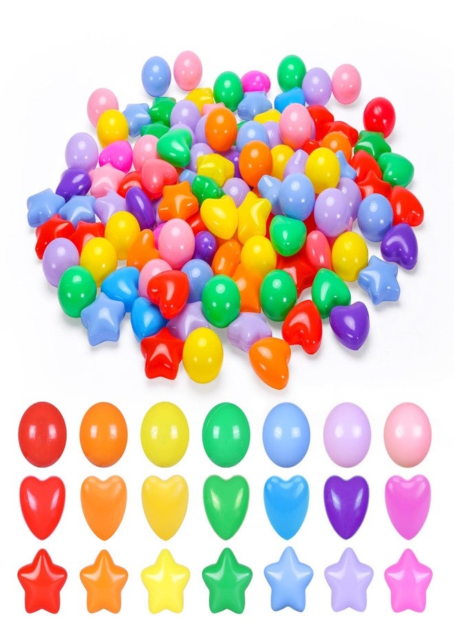Heopeis Ball Pit Balls Pack of 100 - Phthalate Free BPA Free Crush Proof Plastic Ball, Play Balls for Ball Pit Pool Playpen Babies Kids Children Birthday Parties Pool Tent Party - Image 1