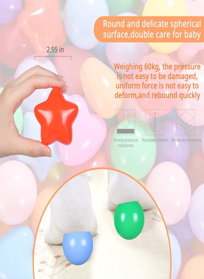 Heopeis Ball Pit Balls Pack of 100 - Phthalate Free BPA Free Crush Proof Plastic Ball, Play Balls for Ball Pit Pool Playpen Babies Kids Children Birthday Parties Pool Tent Party - Image 5