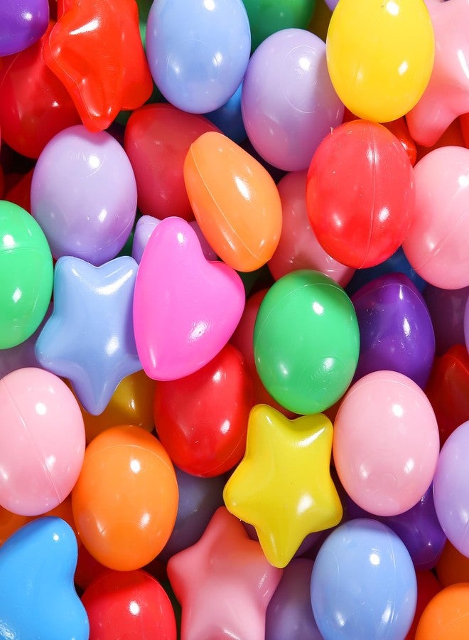 Heopeis Ball Pit Balls Pack of 100 - Phthalate Free BPA Free Crush Proof Plastic Ball, Play Balls for Ball Pit Pool Playpen Babies Kids Children Birthday Parties Pool Tent Party - Image 2