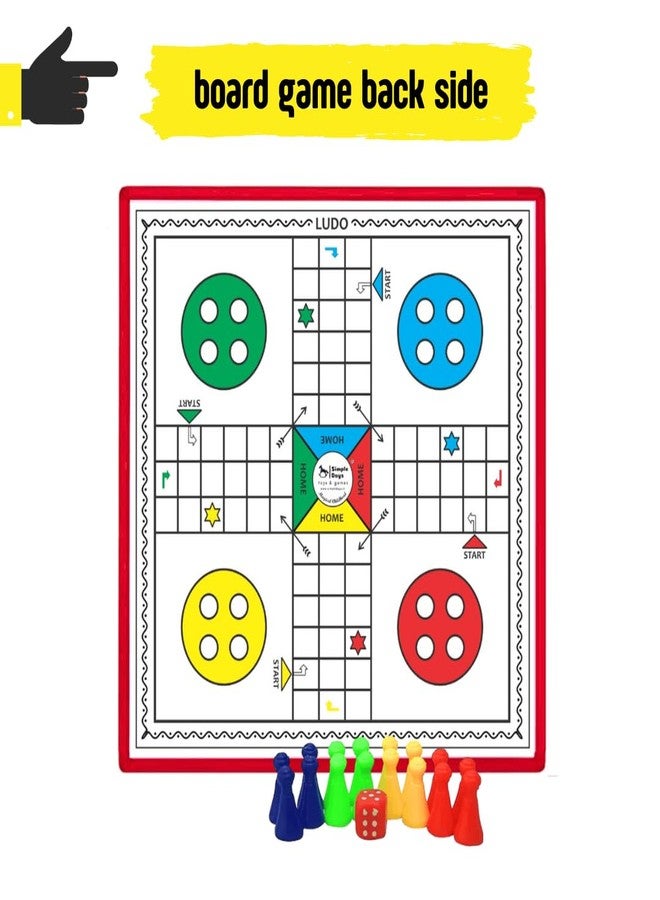 Simple Days Ludo Traditional Indian Board Game for Kids and Family Fun (Multy Color) - Image 2