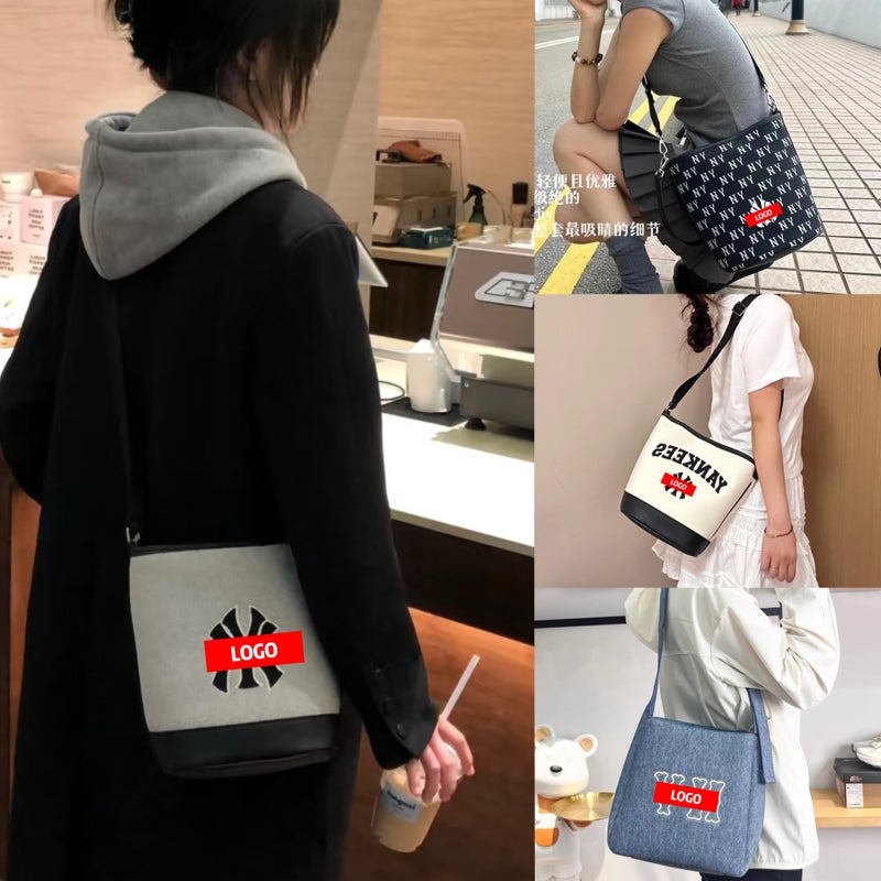 Guangzhou Duojin Luggage Firm South Korea Ml * Bucket Bag Shoulder Slung College Students Class Commuter Bag - Image 2