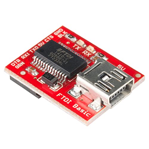 SparkFun FTDI Basic Breakout - 5V Development Tool with USB Mini-B Connector - Image 1