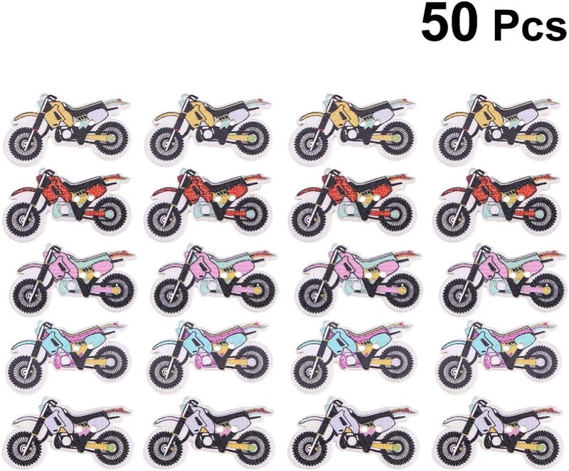comfrt 50pcs Wooden Buttons Decorative Motorcycle Painted Fine-Edged Buttons Fastener for Scrapbooking Hats Craft - Image 2