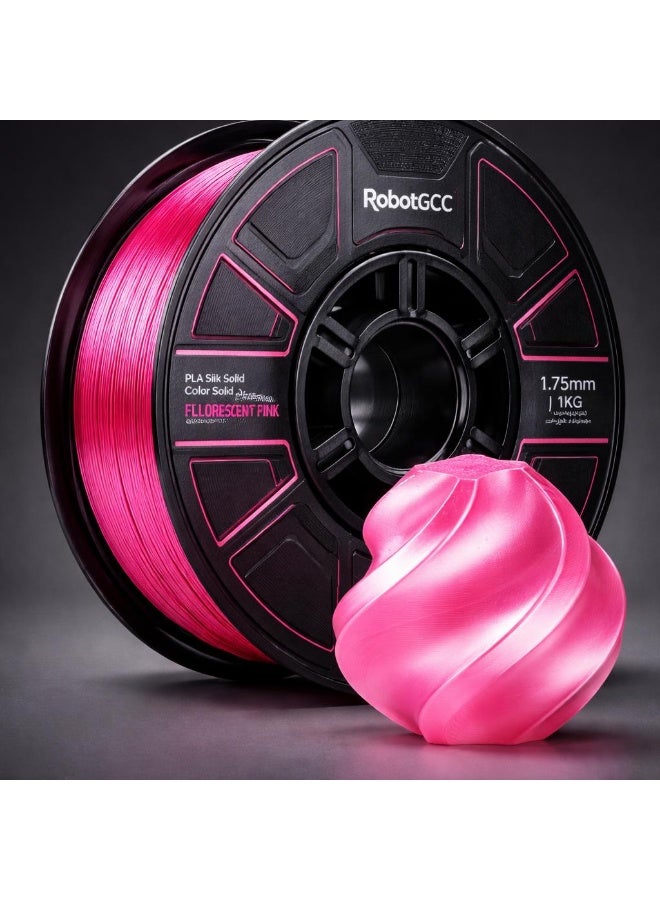 RobotGCC PLA Fluorescent Pink 3D Printer Filament, 1.75mm 1KG, High-Visibility Fluorescent Pink, Low-Warping FDM PLA for Signs, Toys and Display Models - Image 2