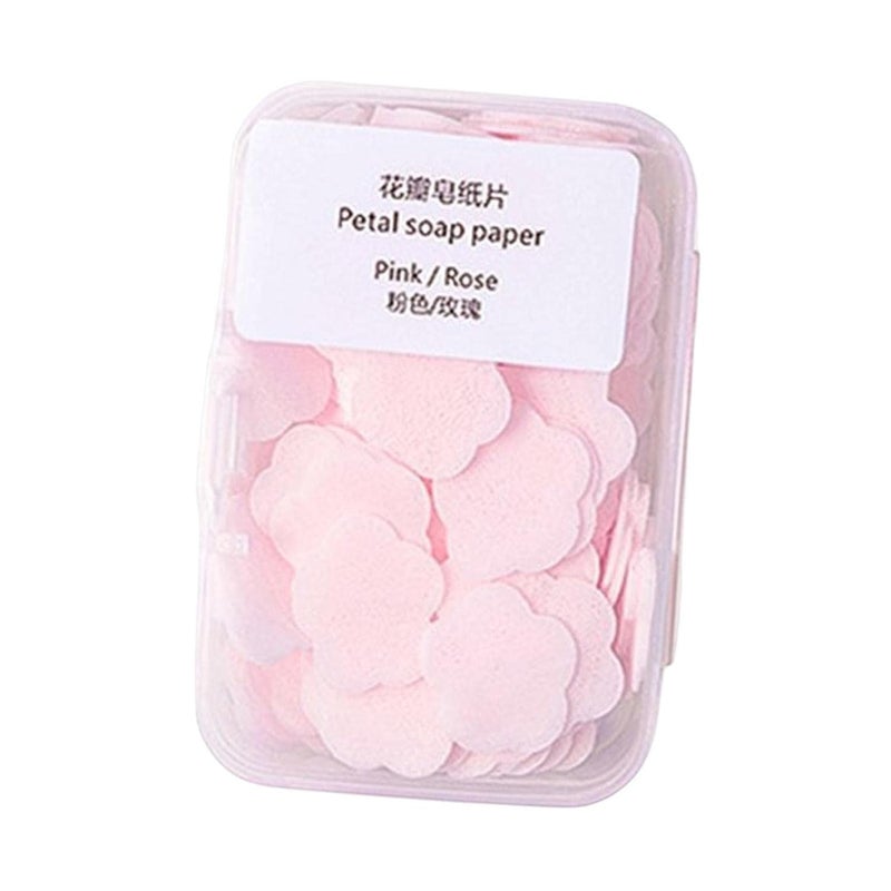 Bhuma أوراق صابون بهوما بشكل زهرة صغيرة صابون ورقي لغسل اليدين بنكهة متعددة عبوة سفر من 1 - Image 1