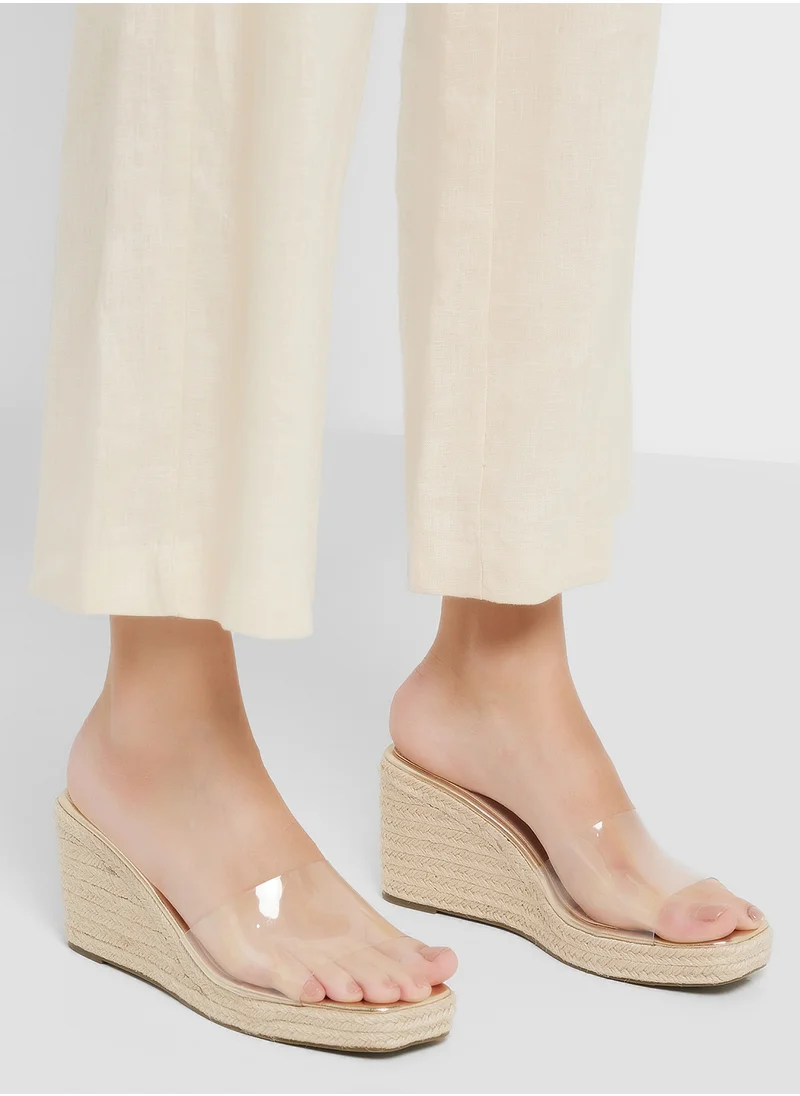 ELLA Slip On Mule Wedge Sandal