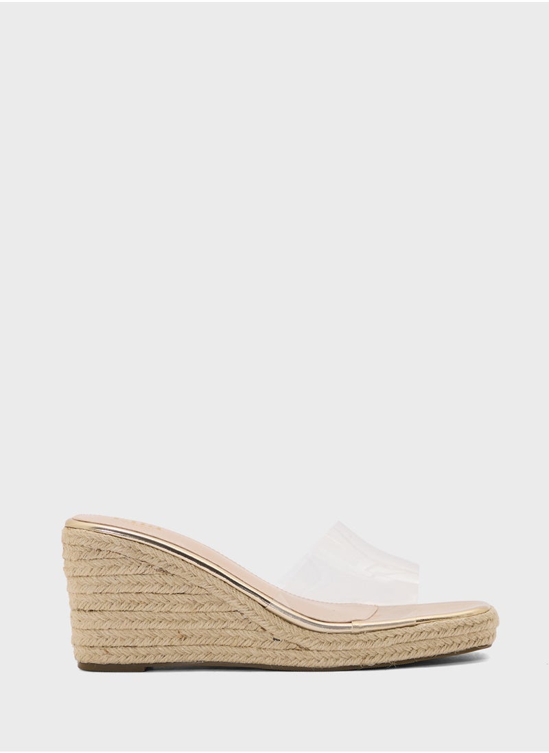 ELLA Slip On Mule Wedge Sandal  - Image 1