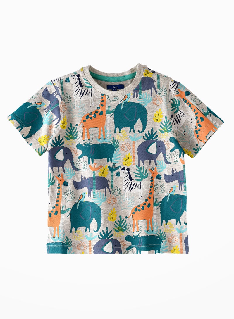 JAM Playful Prints & Comfy Cotton: Boys' Short-Sleeve Tees for Summer - Image 1