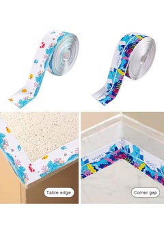 Excefore Patterned Bath Sealant Strip 317.5x3.8cm, Bathroom Sealer Tape, Self Adhesive Sealant Tape for Kitchen, Sink, Bathroom, Bathtub, Toilet, Wall Corner, Wall Floor(Multicolor, 2 Rolls )  - Image 2