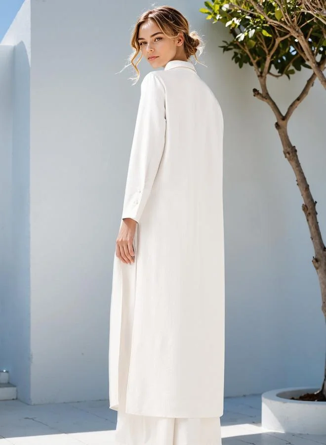 Iconic Iconic Textured Collared Tunic