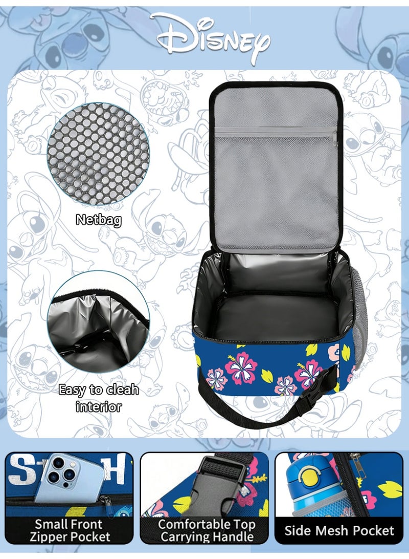 STITCH Disney Stitch and Flower Digital Print Tote Bag, with insulated design, is perfect for picnics and camping, and also an ideal gift for family - Image 4