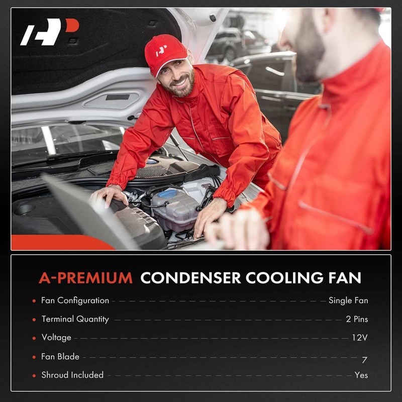 A-Premium A/C Condenser Fan Assembly for Nissan - Image 2