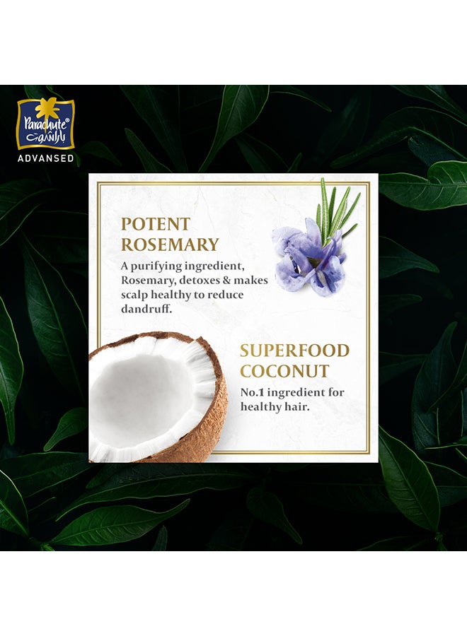 Parachute Anti-Dandruff Shampoo With Rosemary And Coconut 2 x 340ml  - Image 4
