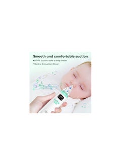 SYOSI Electric Nose Sucker, Nasal Aspirator Baby, Rechargeable Nose Cleaner With 3 Suction Levels And 3 Silicone Nozzles Anti-Backflow, Baby Nose Unblocker With Built-In Music For Newborns, Toddlers  - Image 2