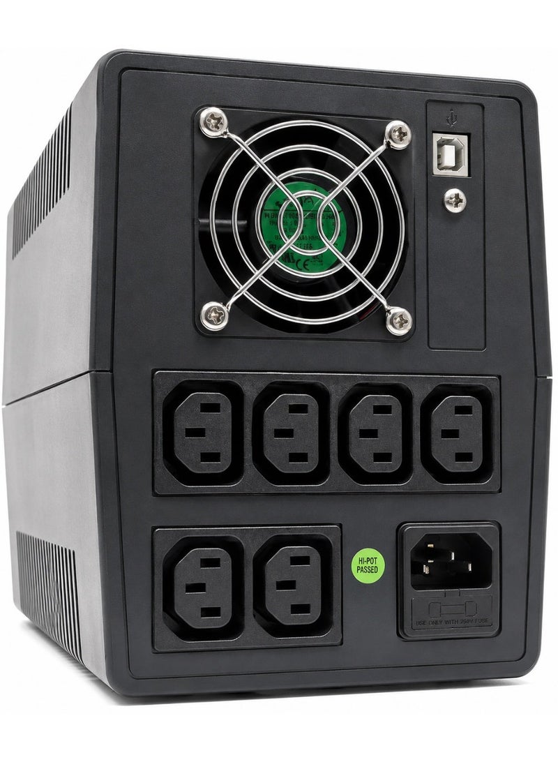 فيرتيف Vertiv Liebert itON UPS 2000VA 1200W 230V، مزود طاقة غير منقطع، منظم جهد AVR، IEC-IEC، بطارية احتياطية لأجهزة الكمبيوتر ومحطات العمل ومعدات تقنية المعلومات - Image 2