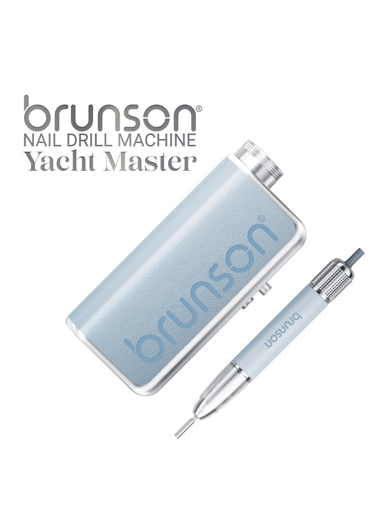 brunson Yacht Master Professional Nail Drill Machine 35000 RPM Waterproof Dustproof Cordless Rechargeable with Brushless Motor 24W Power 1 Year Warranty 1 Nail Drill Bit - Image 2