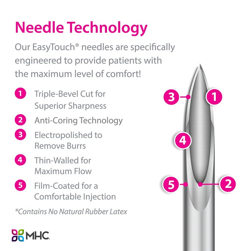 Easy Touch EasyTouchÂ® U-100-31G 0.3cc/mL, 5/16" 8mm (Box of 100) - Image 4