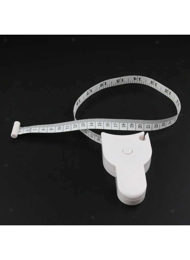 شريط قياس الجسم القابل للسحب - شريط قياس مرن للخياطة واللياقة البدنية لقياس الخصر والصدر والذراعين والجسم - Image 2