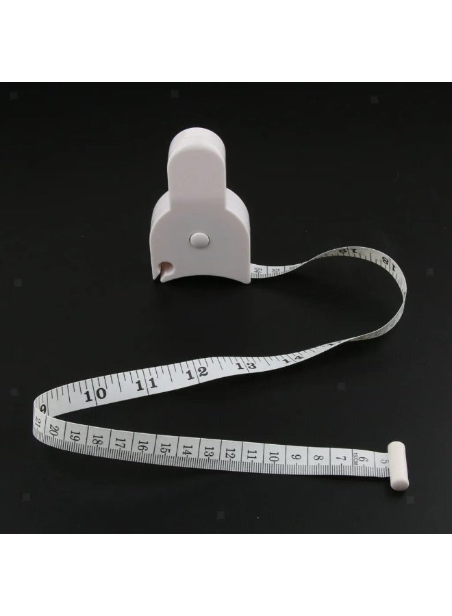 شريط قياس الجسم القابل للسحب - شريط قياس مرن للخياطة واللياقة البدنية لقياس الخصر والصدر والذراعين والجسم - Image 1