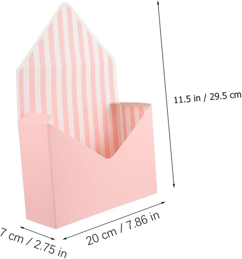 Practical design alternatives TOYANDONA 5pcs Flower Packaging Envelope Boxes Paper Envelope Flower Wrapping Supplies with Mixed Styles Foldable Boxes for Floral Bouquet Storage and Shop Use Style Smooth joint - Image 2
