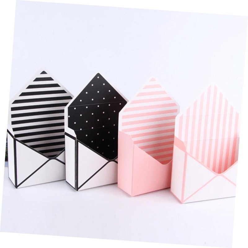 Practical design alternatives TOYANDONA 5pcs Flower Packaging Envelope Boxes Paper Envelope Flower Wrapping Supplies with Mixed Styles Foldable Boxes for Floral Bouquet Storage and Shop Use Style Smooth joint - Image 5