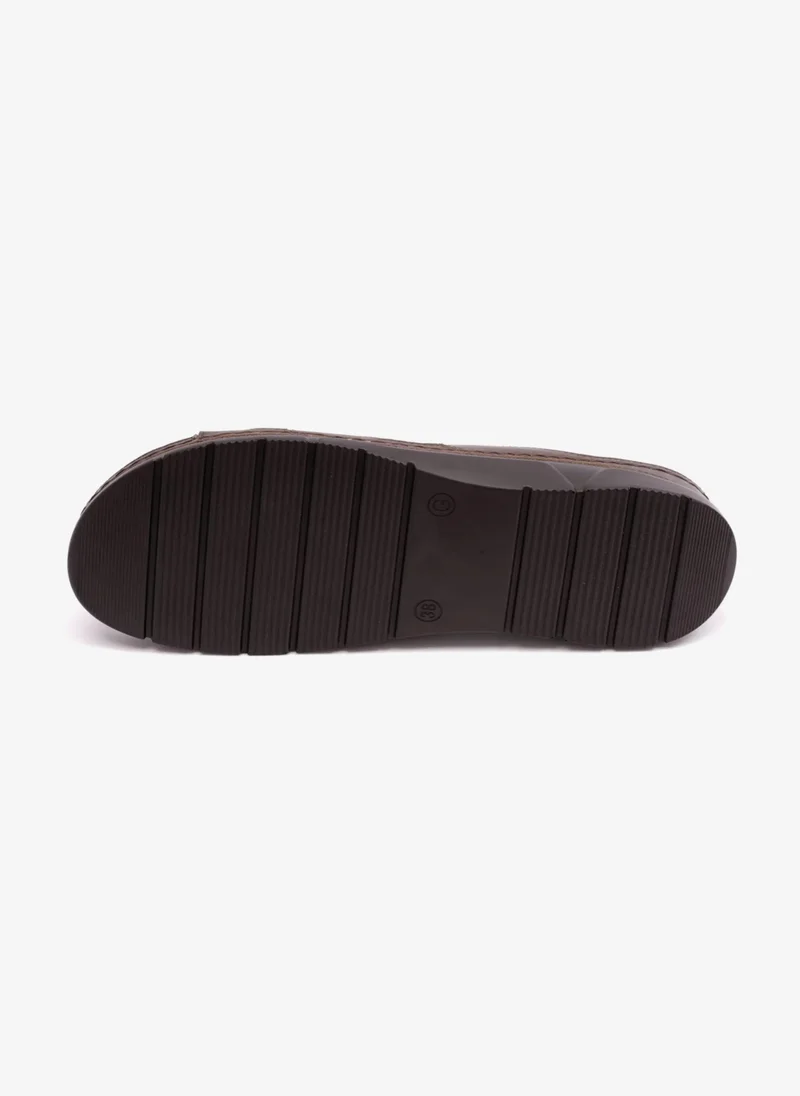Comfort Plus COMFORT PLUS WOMENS SANDALS WITH FLEXIBLE OUSOLE BROWN