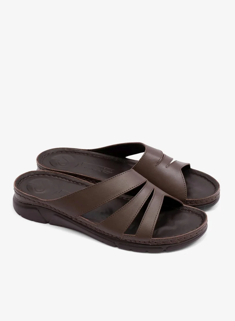 كومفورت بلس صنادل نسائية كومفورت بلس بنعل مرن - بني