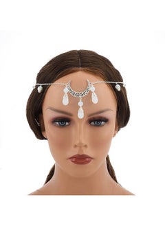 Boho Crystal Head Chain Moon Silver Headpieces Crescent Tassel Head Chains Gift Festival Forehead Chain Halloween Hair Accessories For Women And Teen Girls - pzsku/Z171566130D257E31B5FBZ/45/_/1735567039/35794538-a239-490a-926d-fc66d820b34c